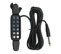 Pastilla para hueco de sonido con transductor eléctrico para guitarra acústica, con preamplificador incorporado, kit de conversión fácil de instalar sin necesidad de taladrar para