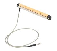 Pastilla piezoeléctrica con transductor debajo del sillín, reemplazo de pastilla de guitarra, respuesta de frecuencia amplia con conector de 2,5 mm y cable largo, diseño integrado