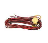 Pastilla piezoeléctrica de 12 piezas de 27 mm, discos piezoeléctricos, transductor de pastilla piezoeléctrica con alambre de latón para disparador de tambor de guitarra acústica