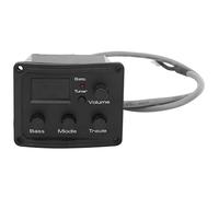 Pastilla Piezoeléctrica EQ de 3 Bandas, Sistema de Sintonizador Ecualizador Amplificador Preamplificador de Ukelele con Pantalla LCD, Preamplificador de Pastilla de Ukelele 1 Juego