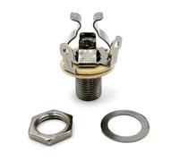 Pastilla profesional de latón para guitarra, toma de salida de metal para una fácil instalación, bajos compactos de latón