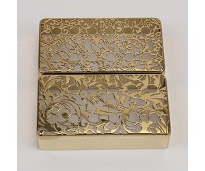 Pastilla profesional para cuello de guitarra, carcasa de metal, cubierta humbucker, tapa de pastilla de guitarra, mejora de sonido, cubierta de textura de latón, diseño de flores