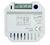 Pastilla reguladora de pulsación para LED, máxima potencia 300W, ideal para controlar iluminación y mejorar eficiencia energética.