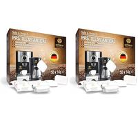 Pastillas antical Coffeeano 50 uds. XL para cafeteras automáticas y cafeteras. Pastillas antical aptas para todas las marcas y electrodomésticos. Incluye un libro electrónico: (Paquete de 2)