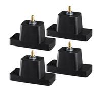 Pastillas antivibratorias - 4 unidades de colchonetas acústicas | Soporte para reducción del ruido y absorción de impactos para bombas de piscina, generadores, instalaciones de casa o apartamento