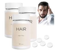 Pastillas Capilares Para Hombres, Suplemento Capilar, Suplemento Capilar Para Hombres, Potencia Profesional Para Un Cabello Más Grueso, Fuerte Y Abundante (3 frascos)
