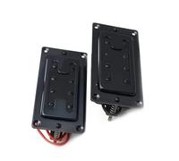 Pastillas De Bajo Eléctrico Humbucker En Miniatura En Varios Colores Con Mástil/puente De 8 Orificios Puente de guitarra eléctrica pastilla eléctrica(Black 2pcs)