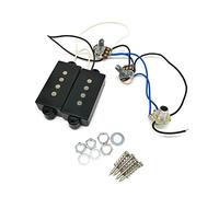 Pastillas de bajo eléctrico, preamplificador de bajo eléctrico, accesorio de repuesto para pastilla de bajo activo P, kit de arnés de cableado precableado de 4 cuerdas, arnés precableado P Humbucker