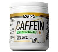 Pastillas de Cafeína Anhidra 200mg y Taurina 600mg (120 cápsulas). Cafeína en Cápsulas de Alta Potencia para un aumento de la Energía, Enfoque y Rendimiento Mental. Cápsulas de taurina y cafeina