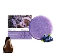 Pastillas de champú de arándanos, contienen extracto de arándanos para nutrir y proteger el cuero cabelludo, suavizan el encrespamiento, aptas para hombres y mujeres. (1Piezas)