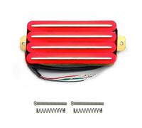 Pastillas De Cuatro Bobinas Montadas En Riel De Alto Rendimiento Para Guitarras Eléctricas Duales Disponibles En Varios Colores Puente de guitarra eléctrica pastilla eléctrica(Red)