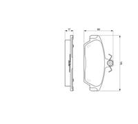 Pastillas de freno 0 986 424 092 BOSCH para ROVER LADA MG