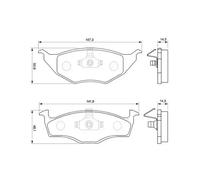 Pastillas de freno 0 986 424 502 BOSCH para VW LUPO I