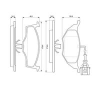 Pastillas de freno 0 986 424 632 BOSCH para AUDI A2