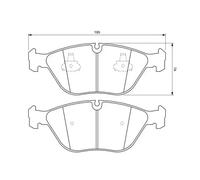 BOSCH Juego de 4 pastillas de freno para MERCEDES-BENZ: Classe E, Classe CLK, Classe SLK, Classe C, Classe S & AUDI: RS4, A8, TT (Ref: 0 986 424 649)
