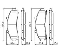 Pastillas de freno 0 986 424 656 BOSCH para FORD USA EXPLORER