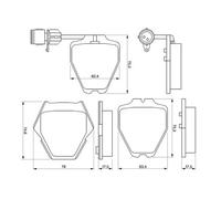 Pastillas de freno 0 986 424 689 BOSCH para AUDI 100 C4 Sedán 100 C4 Avant A8 D2