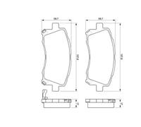 Pastillas de freno 0 986 424 700 BOSCH para SUBARU LEGACY III OUTBACK FORESTER