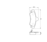 Pastillas de freno 0 986 424 744 BOSCH para FORD MONDEO II Sedán MONDEO II