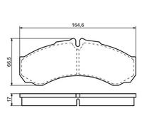 Bosch BP972 - Pastiglie Freni Auto, Trasero - Calidad Bosch - Reducción de Ruido y Polvo - Certificación ECE-R90 - Sin Cobre - 1 Juego de 4 Pastillas - Con Accesorios