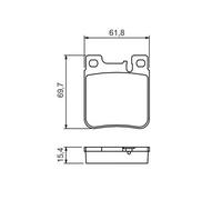 Pastillas de freno 0 986 460 965 BOSCH para MERCEDES-BENZ CHRYSLER