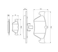 Pastillas de freno 0 986 461 129 BOSCH para OPEL SAAB