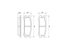 Pastillas de freno 0 986 461 143 BOSCH para SUBARU LEGACY I LEGACY OUTBACK SVX