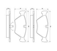 Pastillas de freno 0 986 461 752 BOSCH para VOLVO 850 850 Station Wagon S70