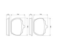 Pastillas de freno 0 986 463 641 BOSCH para FORD TRANSIT Autobús