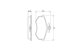 BOSCH Juego de 4 pastillas de freno para AUDI: 80, 90, CoupÃ© (Ref: 0 986 466 698)