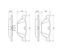 Pastillas de freno 0 986 469 960 BOSCH para BMW 3 5 5 Touring 7 3 Coupé Z3 Coupé