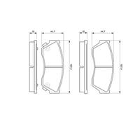 Pastillas de freno 0 986 493 340 BOSCH para SUZUKI SUBARU