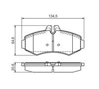 Pastillas de freno 0 986 494 013 BOSCH para MERCEDES-BENZ VITO Autobús CLASE V