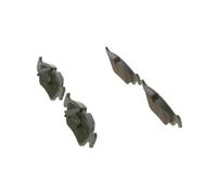 Bosch BP251 - Pastiglie Freni Auto, Delantero - Calidad Bosch - Reducción de Ruido y Polvo - Certificación ECE-R90 - Sin Cobre - 1 Juego de 4 Pastillas