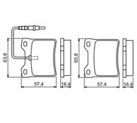 Pastillas de freno 0 986 494 055 BOSCH para PEUGEOT 605 406 406 Break 406 Coupé