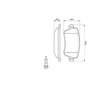 Pastillas de freno 0 986 494 125 BOSCH para FIAT CROMA