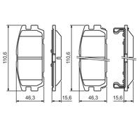 Pastillas de freno 0 986 494 137 BOSCH para HYUNDAI TERRACAN