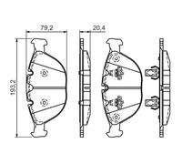Pastillas de freno 0 986 494 217 BOSCH para BMW X5
