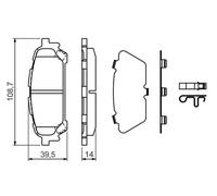 Pastillas de freno 0 986 494 232 BOSCH para SUBARU IMPREZA Sedán FORESTER