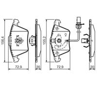 Pastillas de freno 0 986 494 271 BOSCH para AUDI A8 D3
