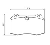 Pastillas de freno 0 986 494 282 BOSCH para BMW 7 8