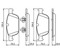 Pastillas de freno 0 986 494 305 BOSCH para VOLVO XC60 I SUV XC60 I VAN
