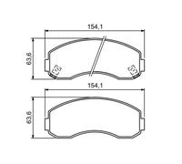 Pastillas de freno 0 986 494 314 BOSCH para KIA K2500 Caja/Chasis K2700