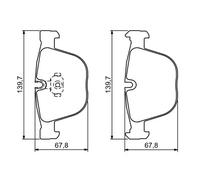 Pastillas de freno 0 986 494 325 BOSCH para ALPINA BMW