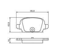 Pastillas de freno 0 986 494 340 BOSCH para OPEL CORSA C TIGRA TwinTop
