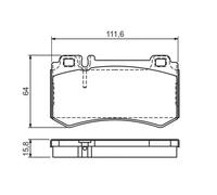Pastillas de freno 0 986 494 356 BOSCH para MERCEDES-BENZ SL CLK CLASE S CLASE E