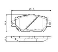 Pastillas de freno 0 986 494 363 BOSCH para TOYOTA CAMRY Sedán