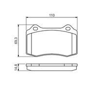 BOSCH Juego de pastillas de freno