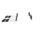 BOSCH Bremsbelagsatz, Scheibenbremse 0986494813