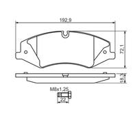 Pastillas de freno 0 986 494 408 BOSCH para LAND ROVER RANGE ROVER SPORT II